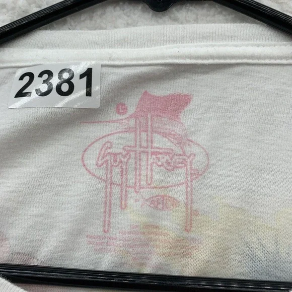 Guy Harvey T-Shirt Womens Large L Everglades Manatee Dolphin Birds Palms Fishing - Picture 11 of 11